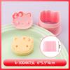Molde para Galletas de Pastel de Luna Hello Kitty Forma de Corazón Molde de Galletas de Dibujos Animados 3D Pastel de Luna Realista Impreso DIY