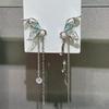 Pendientes con diseño de planeta, atmósfera, luna, colores elegantes y fantasía que cambian de color, con dulces y geniales estrellas.