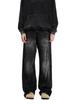 Jeans Vintage Lavado Negro Tubo Recto Desgastados para Hombre y Mujer Holgados Vibe High Street Sentido del Diseño Callejero Pantalones de Moda