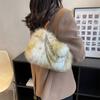 Temperamento e Elegante Bolsa de Ombro Único Axilar com Corrente Bolsa Feminina 2024 Nova Moda de Inverno Popular Transversal Personalizada