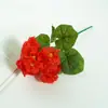 Flores Artificiales de Hortensia de Cinco Cabezas y Begonias para Decoración de Sala de Estar y Mesa de Comedor, Flores Falsas, Accesorios de Arreglo Floral para el Hogar Estilo Ins para Fotografía