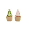 Árbol de Navidad Vidriado Zibo Adorno en Maceta de Vidrio Regalo de Navidad Decoración para Sala de Estar Entrada de Coche Simulación