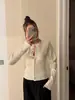 Nueva colección de otoño e invierno: Suéter de punto tipo cárdigan, estilo francés, clásico, elegante, de cuello redondo, casual, para mujer, diseñado para exportación