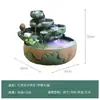 Ornamentos Criativos de Fonte com Água Corrente para Atrair Riqueza, Bola Feng Shui, Umidificador de Paisagem Aquática, Roda Feng Shui Chinesa, Aquário Pequeno para Mesa de Sala de Estar