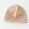 100% Cachemir Puro Color Sólido Moda Ropa de Trabajo Sombrero Cálido para Hombres y Mujeres Versátil Estilo Coreano Sombrero de Punto Holgado Nuevo Estilo 2025
