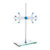 Soporte de Titulación Pinza Fija de Laboratorio Hierro Condensador de Tres Anillos Pinza para Tubo de Ensayo Pinza de Tres Mandíbulas Pinza Cruzada Tubo de Ensayo Matraz Pinza de Titulación