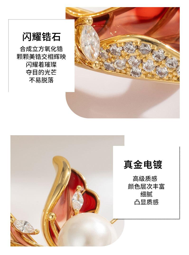 法式复古鸢尾花胸针小众轻奢高级感花朵别针新品时尚优