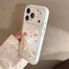 Viento Curativo Marco Azul Dibujo Animado Perrito Aplicable a Funda para Teléfono Apple 18pm iphone17 3D Fresco 16 Cobertura Completa 15