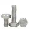 Tornillos de Máquina Hexagonales Externos de Acero Inoxidable 304 M1.6~M20, Cumplen con Din933, Pernos de Cabeza Hexagonal Directos de Fábrica