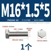 Tornillo Hexagonal Externo de Rosca Fina de Acero Inoxidable 304 M6M8M10M12M14M16M18M20*1/1.25/1.5