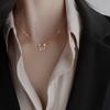 Joyería Popular Transfronteriza Coreana, Collar con Colgante de Mariposa de Diamante Dulce y Versátil, Elegante Cadena de Clavícula Femenina de Nicho