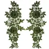 Bordado de renda solúvel em água bordado tridimensional flor poliéster seda oca DIY acessórios de renda apliques flutuante flor