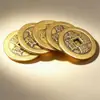 Moneda antigua de cobre puro Shunzhi Tongbao de 2.3 cm, moneda de los Cinco Emperadores estilo antiguo engrosada, decoración de umbral de puerta, adorno colgante para puerta de entrada