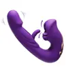 Vibrador AV de dupla cabeça com aquecimento, massageador do ponto G, masturbador recarregável, brinquedo sexual adulto transfronteiriço para mulheres