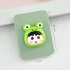 Espejo de Maquillaje con Sombrero de Animal Lindo de Dibujos Animados, Espejo Plegable Portátil Flip-Top y Combinación de Peine, Espejo Pequeño para Retoques con Peine
