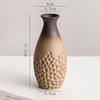 Shu men retro cerámica envejecida jarrón pequeño decoración flor seca sala de estar arreglo floral planta verde hidropónica escritorio Zen chino