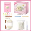 Kit de Ganchillo con Hilo Paquete de Materiales DIY Bolas de Hilo Colección de Muñecas de Ganchillo Colgantes de Muñecas Tejidas a Mano