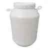 Tapa de Rosca para Barril Redondo de 50 Litros con Tapa Interior, Barril de Embalaje para Jarabe de Azúcar y Almidón de 50 Litros, Barriles de 50kg, Barril de Plástico, Material HDPE