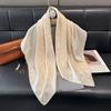 Novo Lenço de Algodão Tengsilk da Primavera Moda Clássica Vento de Marca Grande Lenço Quadrado Grande Xale Feminino Lenço com Senso de Alto Padrão Feminino Atacado