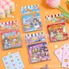 Inamazy Mini Livro Silencioso Loja de Beleza Cena de Menina Pequena Adesivos DIY para Vestir Livro de Rabiscar Brinquedos da Pet Shop