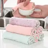 Paño de cocina absorbente, sin pelusa, grueso, para limpieza del hogar, sin aceite, paño de mesa, paño para lavar platos para el hogar