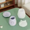 Zongbo Cabeza de Ardilla de Silicona Casa de Hongos Tarro de Almacenamiento Molde de Silicona Velero de Aromaterapia DIY Adorno para Taza de Velas Molde de Yeso
