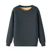 Sudadera Gruesa Forrada de Felpa de Otoño e Invierno para Hombre, Gruesa, para Pareja, Ropa de Pareja para Estudiantes, Terciopelo de Cordero, Cálida, Chaqueta de Cuello Redondo