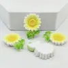 Accesorios de Resina de Girasol Coloridos Accesorios DIY para Funda de Teléfono Móvil Decoración de Coche Caja de Almacenamiento Hebilla de Zapato Cuerda para el Pelo Material