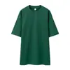 Camiseta de Manga Corta para Hombre, Cuello Redondo, Algodón 100%, Peso Pesado 310g, Hombros Caídos, Temporada de Primavera, Marca de Moda, Corte Holgado, Moderna, Estampado Personalizado