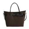 Bolsa Tote de Grande Capacidade com Design de Nicho Estilo Coreano Nova Moda 2026 Tendência Outono/Inverno Versátil para o Dia a Dia Bolsa de Ombro Único