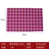 Estilo europeu poliéster impermeável placemat antiderrapante Western placemat doméstico xadrez isolado mesa de jantar de duas cores tapete transfronteiriço atacado