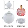Molde de Silicona para Botella de Perfume Pequeña de Resina de Cristal DIY Facetada de Diamante para Almacenamiento