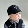 Gorro de Bebé con Visera Corta, Gorra de Béisbol Estilo Coreano con Elegante Bordado de Letras, Gorra Infantil de Primavera y Otoño para Protección Solar al Aire Libre, Moderno