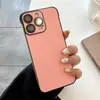 Funda Protectora de Cuero de Color Puro sin Bordes para Teléfono Móvil Adecuada para Apple 16Promax Funda Protectora de Cuero Iphone15 Estuche Duro de PC