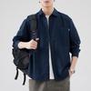 Primavera Nuevo Retro Japonés Camisa Simple para Hombre Versátil Suelta Cómoda Casual Camisa Americana de Primavera Moda