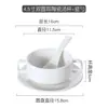 Cuenco de sopa blanco puro de estilo occidental simple y creativo con dos asas, taza de sopa, cuenco para sopa, vajilla de cerámica para hornear, cuenco para avena de desayuno, cuenco para postre