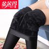 Pantalones de cintura alta con relleno de terciopelo para mujer, talla grande, 37,50 kg-115,00 kg, 350 g, con base adelgazante y aumento de grasa.