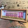 Marco de fotos de un millón de yuanes, decoración de moneda de diez mil millones, seis marcos, seis agujeros, pintura para mejorar la fortuna y la riqueza, billete