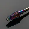 Venda quente transfronteiriça kit de cabeça de lixa de unha de sete furos aço tungstênio Diamante limpeza qual ferramenta de polimento de unha broca
