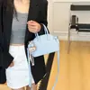 Pedido do Cliente para uma Bolsa Branca Feminina, Novo Modelo 2025 Bolsa Bowling, Bolsa Transversal, Bolsa de Mão Bolsa Boston