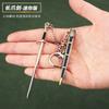 Juego de Tronos Espada Garra Larga Mini Circundante Cuchillo Abrecajas Express con Vaina Metal Juguete Llavero Hoja sin Abrir