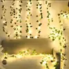 Luzes de Corda Artificiais de Rattan Alimentadas por Energia Solar para Grades de Quintal, Grades de Varanda, Iluminação de Ambiente, Hastes de Quarto e Dormitório, Decoração Externa