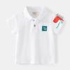 Atacado de Roupas Infantis de Verão 2026 Camiseta de Manga Curta para Meninos Camisa Polo com Gola Cartoon para Bebê Top Divertido de Dinossauro para Crianças