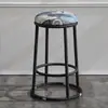 Taburete Alto de Tres Anillos Extra Grueso, Taburete Alto de Barra, Silla Alta para Adultos en Casa, Silla de Mostrador, Taburete Alto de Lujo Ligero para Arcade, Taburete Redondo