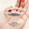 Pulsera de Estilo Étnico con Símbolos de Flor de Ciruelo y Pez Doble, Chapada en Plata, Pulsera de Imitación Oro, Pulsera de Imitación Plata 925