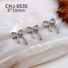 Liga Mini Galvanizado Bow Nail Art Jóias 2024 Novo Japonês Creme Em Pó Fita Bow Tie Nail Decoração