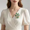 Broches Creativos Frescos de Esmalte Europeos y Americanos, Broches con Forma de Árbol, Pines de Hoja, Accesorios, Al por Mayor en Stock