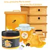 Pulsera de cera de abeja de madera maciza transfronteriza cera de abeja cera de abeja natural pulido para mantenimiento de muebles de madera limpieza abrillantador cera