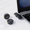 Novo Microfone de Lapela Sem Fio M1 com Botão Redondo, Cancelamento de Ruído, Fixação Magnética, Microfone Pequeno para Transmissão ao Vivo, Reverb, Portátil