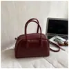 Bolso de Bowling Retro Estilo Coreano para Mujer 2025 Otoño e Invierno Nuevo Moda Bolso de Hombro de Gama Alta Bolso Bandolera Versátil